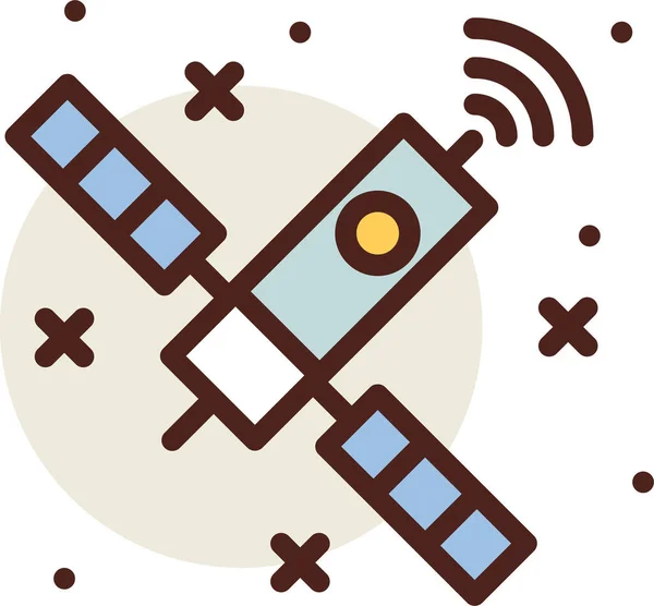 Satellit Web Symbol Einfache Illustration — Stockvektor