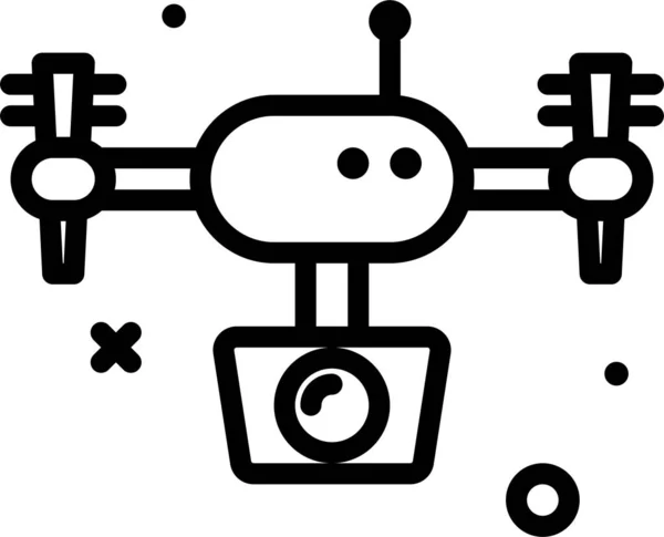 Robot Icono Web Ilustración Simple — Archivo Imágenes Vectoriales