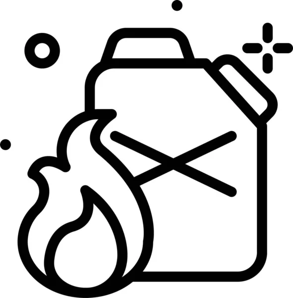 Ícone Web Gasolina Ilustração Simples — Vetor de Stock