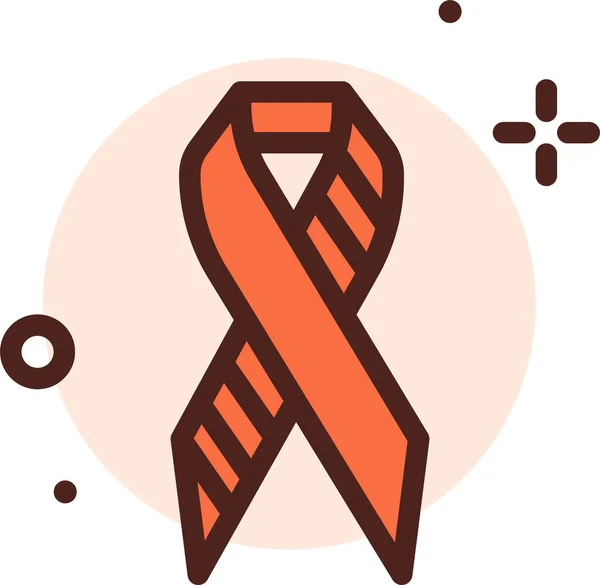 Ikon Web Kanker Payudara Ilustrasi Vektor Sederhana - Stok Vektor