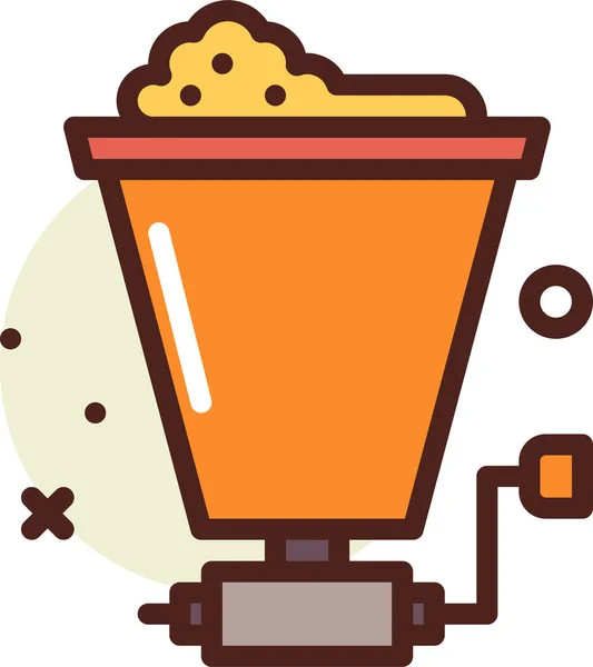 Café Ícone Web Ilustração Simples — Vetor de Stock