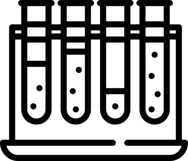 Εικονίδιο Βιολογίας Και Χημείας Διανυσματική Απεικόνιση Απομονωμένη Λευκό Φόντο — Διανυσματικό Αρχείο