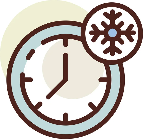 Orologio Icona Web Semplice Illustrazione — Vettoriale Stock