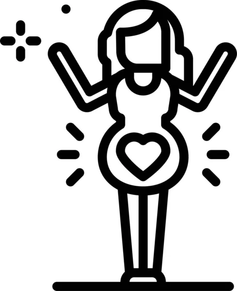 Amor Icono Web Ilustración Simple — Vector de stock