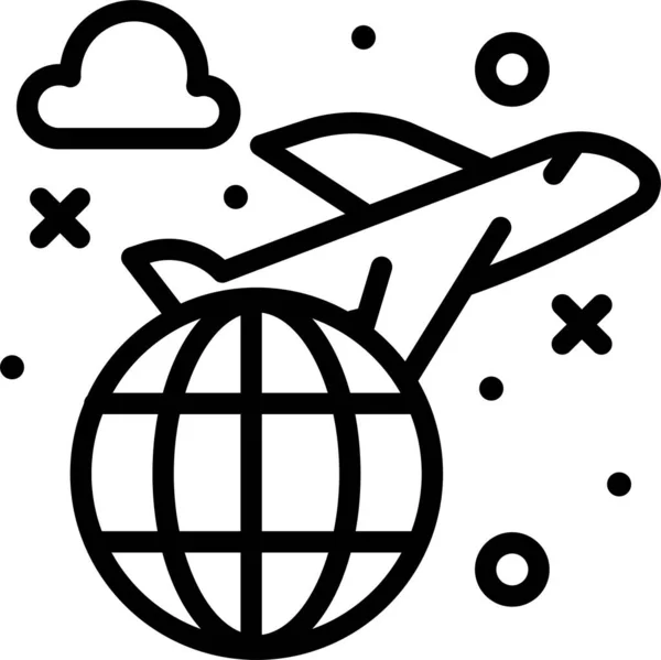 Aarde Web Icoon Eenvoudige Illustratie — Stockvector
