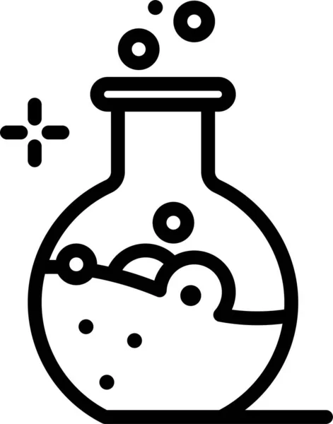 Biologie Chemie Ikona Vektorové Ilustrace Izolované Bílém Pozadí — Stockový vektor