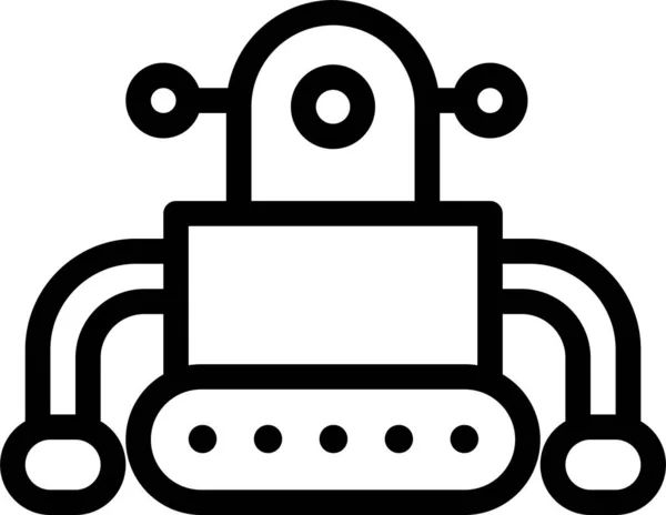 Робот Простий Дизайн Піктограми Веб — стоковий вектор