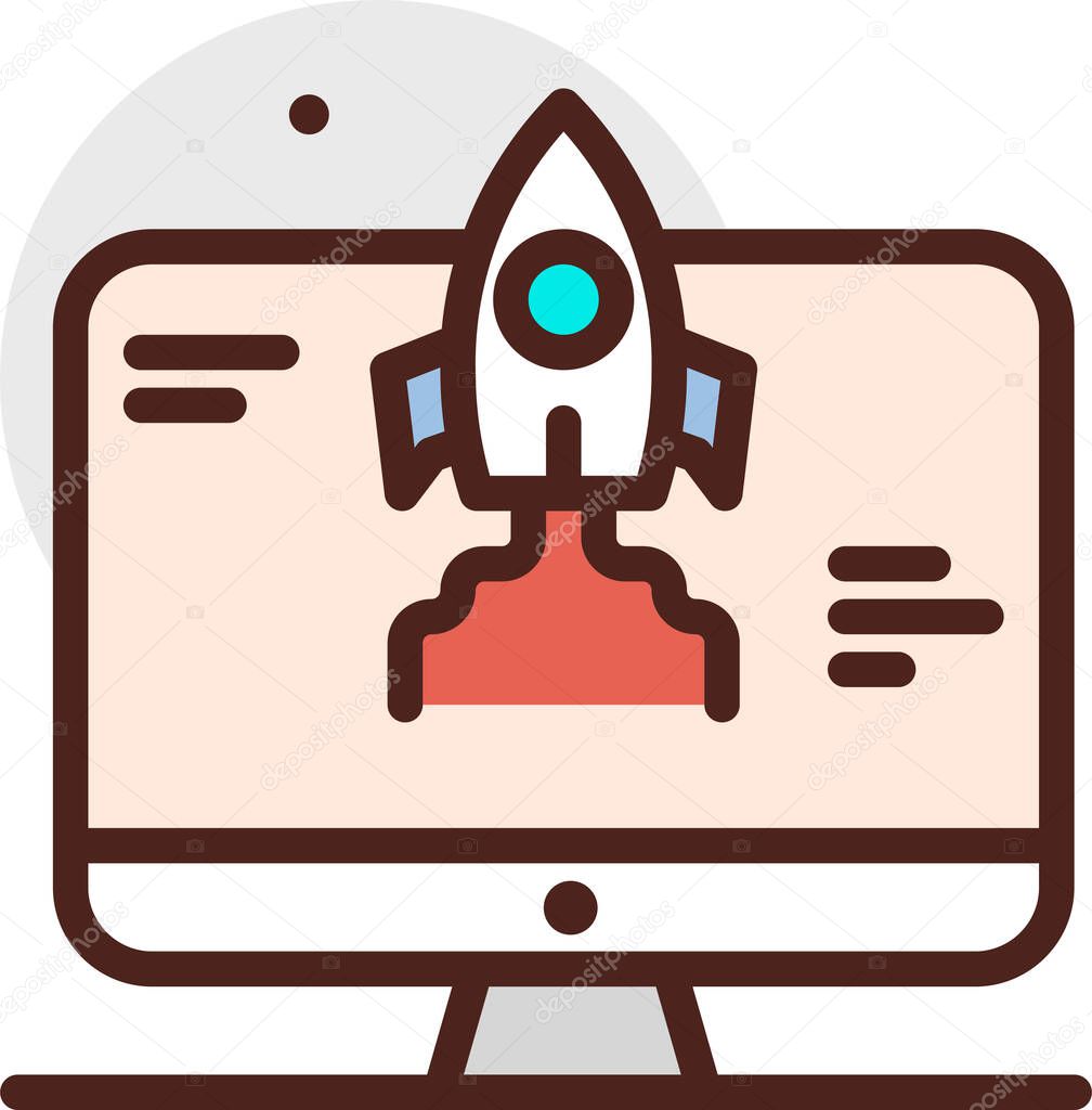 startup. web icon simple illustration