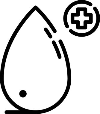 - Kan. Web simgesi basit illüstrasyon