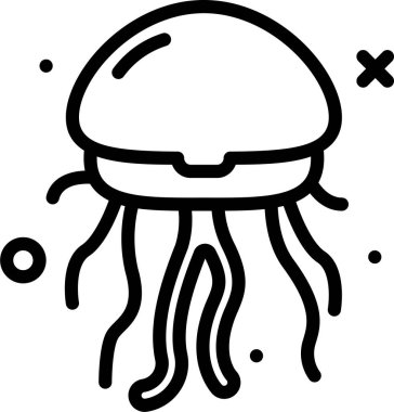 Balık. Web simgesi basit illüstrasyon