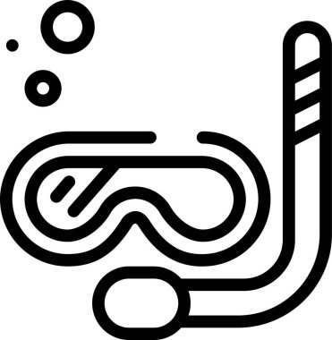 dalış web simgesi, basit vektör illüstrasyonu 