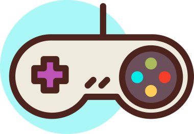 oyun web simgesi, basit vektör illüstrasyonu  