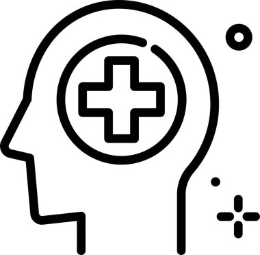 sağlık web simgesi, basit veteriner illüstrasyonu