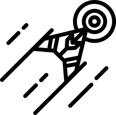 Hedef. Web simgesi basit illüstrasyon