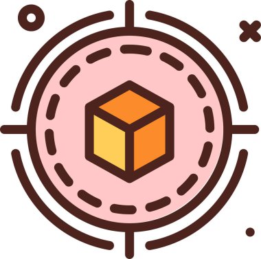 hedef simge, vektör illüstrasyonu