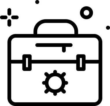 Çanta. Web simgesi basit tasarım