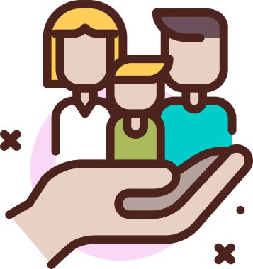 Koruma kalkanı web simgesi, basit vektör illüstrasyonu 