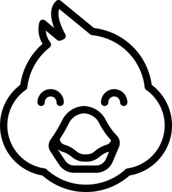 Kedi. Web simgesi basit illüstrasyon