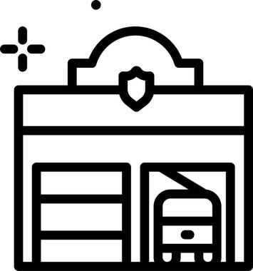 Mimari. Web simgesi basit illüstrasyon 