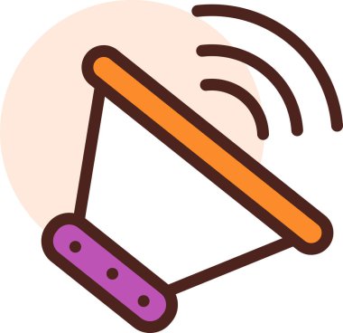 Müzik. Web simgesi basit illüstrasyon