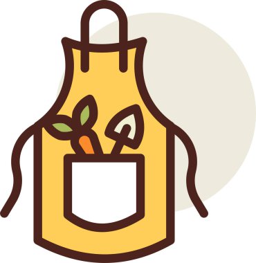 Bahçe işleri web simgesi basit illüstrasyon