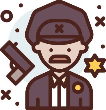 Avatar simgesi, vektör illüstrasyonu