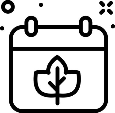 Takvim simgesi, vektör çizimi