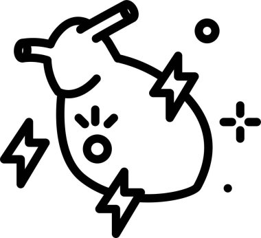 kalp ağı simgesi, basit vektör illüstrasyonu