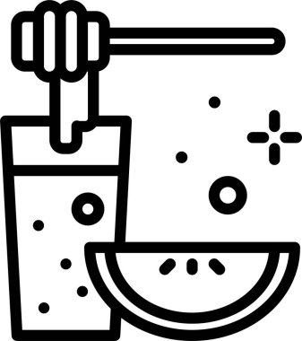 Yemek. Web simgesi basit tasarım