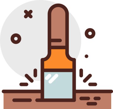 Bir kedinin karikatürünün vektör çizimi