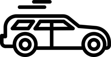 - Araba. Web simgesi basit illüstrasyon