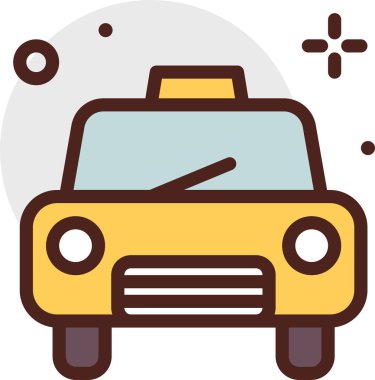 - Araba. Web simgesi basit illüstrasyon