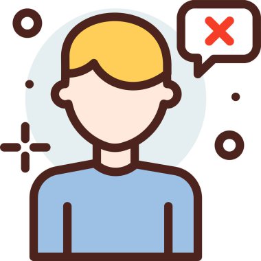 kullanıcı. Web simgesi basit illüstrasyon