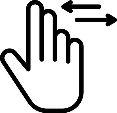 El hareketi simgesi, vektör illüstrasyonu