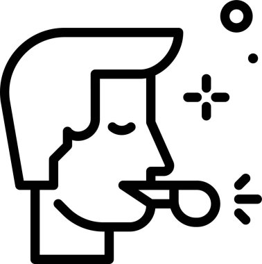 Kahve fincanı olan bir kadının karikatür çizimi.