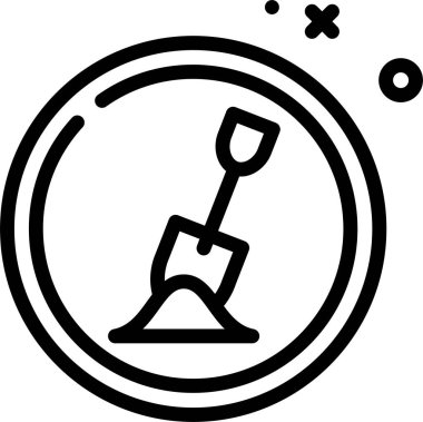 Bir vinç çim biçme makinesinin el çizimi