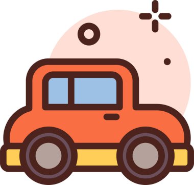 - Araba. Web simgesi basit illüstrasyon