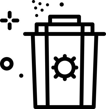 Virüs ya da hata web simgesi, basit vektör illüstrasyonu