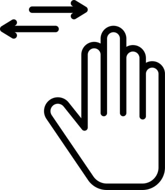 El hareketi simgesi, vektör illüstrasyonu