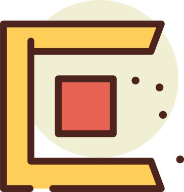 soyut şekiller simge, vektör illüstrasyonu beyaz arkaplan üzerinde izole 