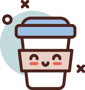 Kahve makinesi. Basit resimleme