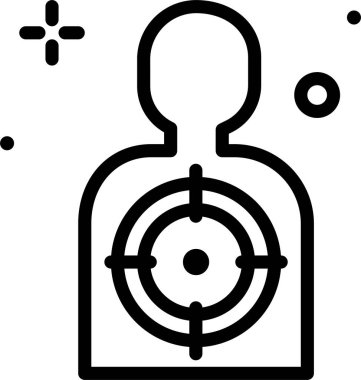 Hedef. Web simgesi basit illüstrasyon