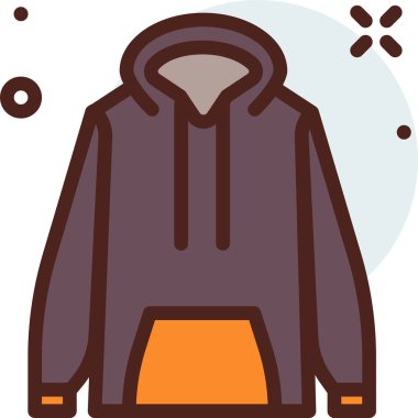 Kıyafetler. Web simgesi basit illüstrasyon