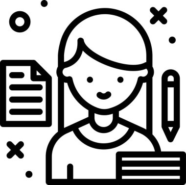 Avatar simgesi, vektör illüstrasyonu