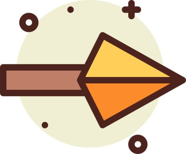 Bir yıldız simgesinin vektör illüstrasyonu