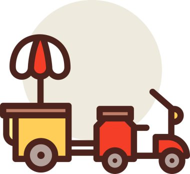 - Araba. Web simgesi basit illüstrasyon