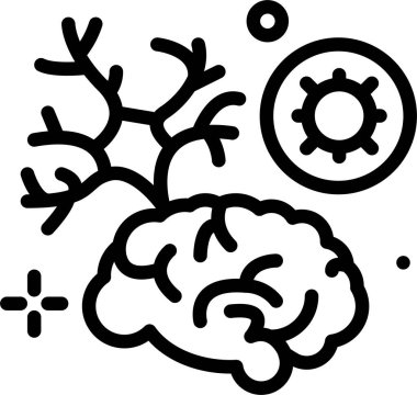 Virüs ya da hata web simgesi, basit vektör illüstrasyonu