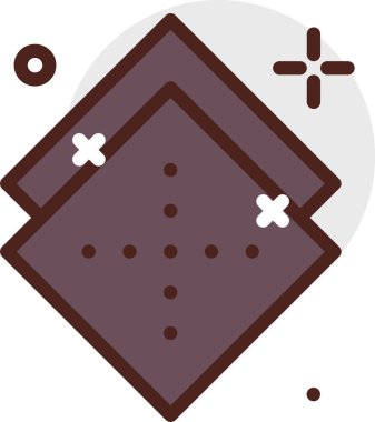 Zencefilli çörek. Web simgesi basit illüstrasyon