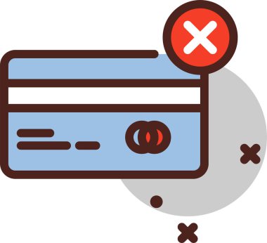 Kredi kartı vektör simgesi