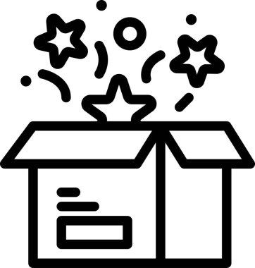 Hediye. Web simgesi basit illüstrasyon